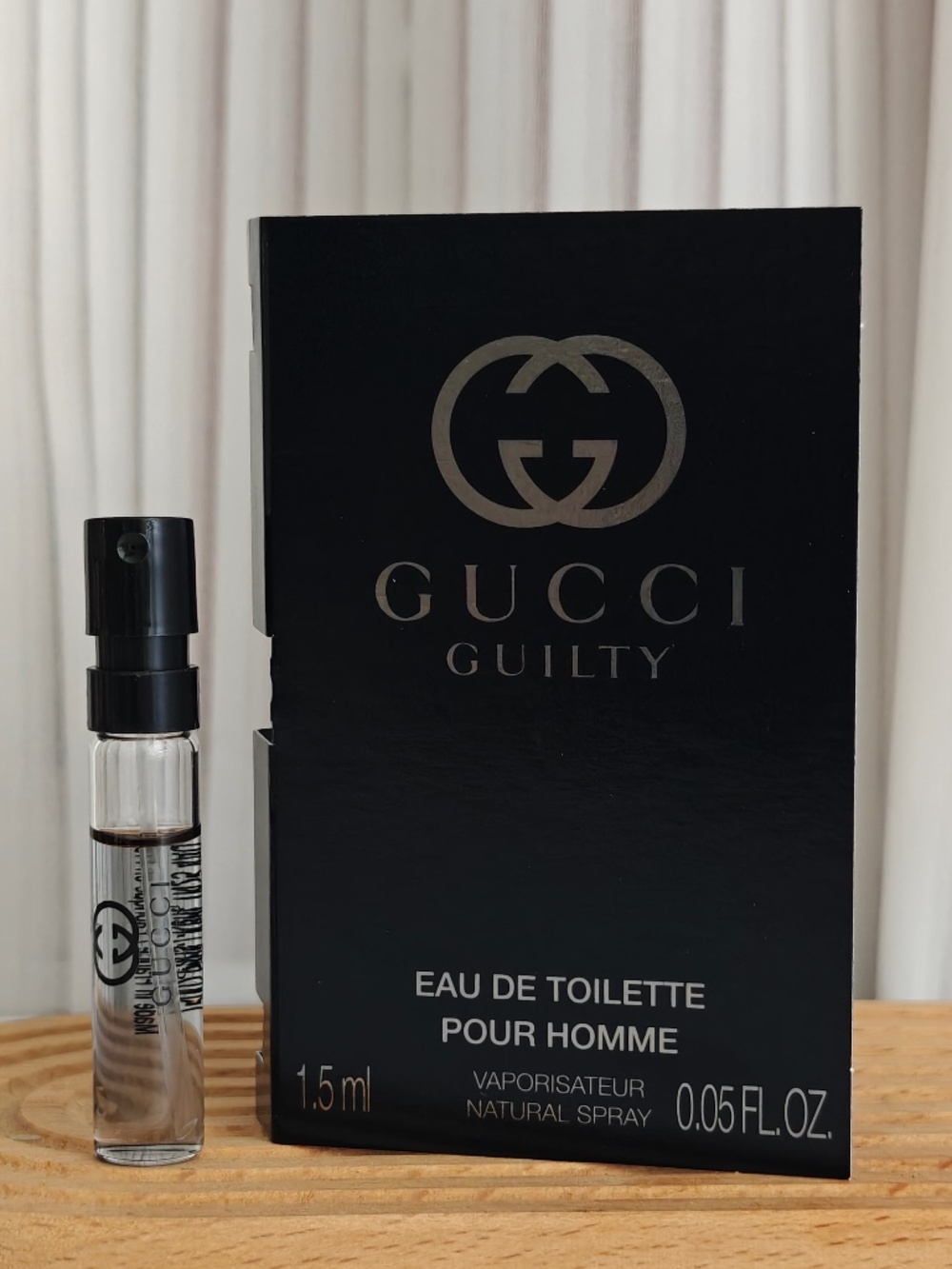 New Gucci Guilty EDT Pour Homme Sample Spray 1.5 ml/ 0.05 oz
